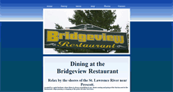 Desktop Screenshot of bridgeview-restaurant.com